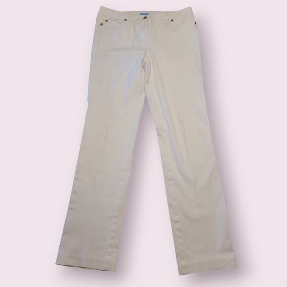 J. McLaughlin Lexi Jean White Denim Mid Rise Skinny Sz 6 EUC - Picture 4 of 8